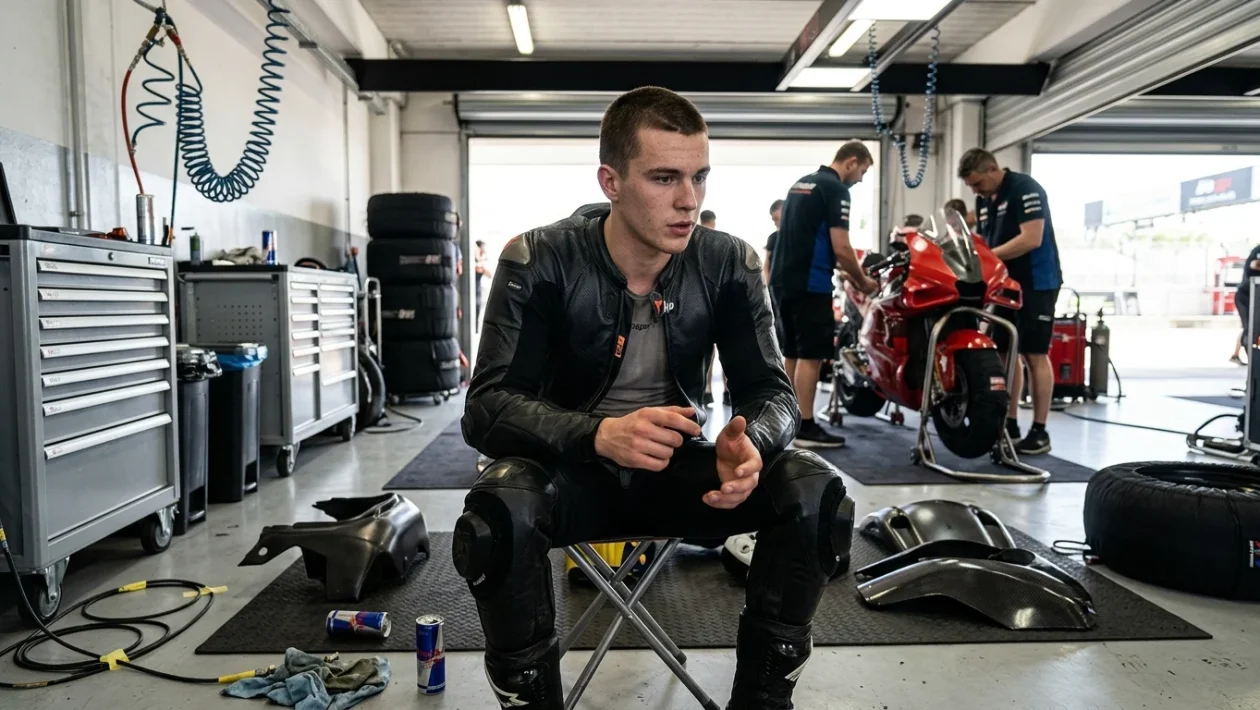 Fermín Aldeguer in sella alla Ducati Desmosedici del team Gresini Racing