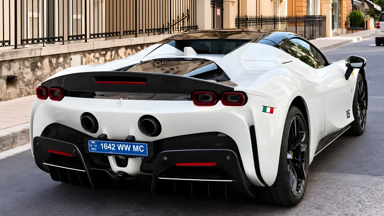 Ferrari SF90 da 1.000 CV per Alexandra Leclerc: a Monaco spunta il numero 16