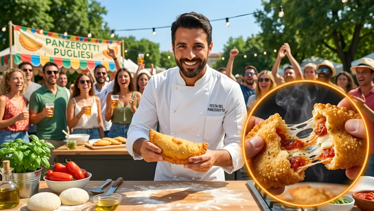 Panzerotti pugliesi fritti tradizionali