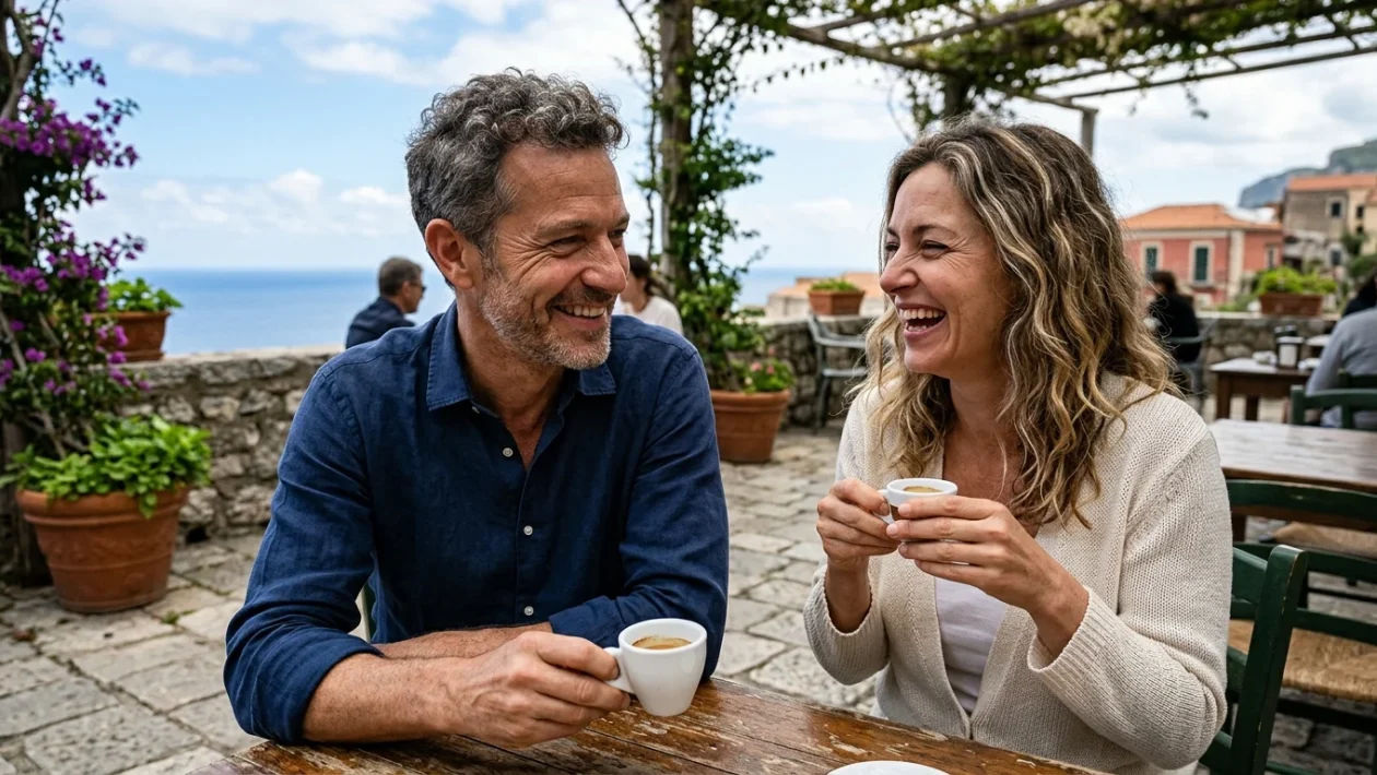 Francesca Barra e Claudio Santamaria sorridenti a un evento pubblico