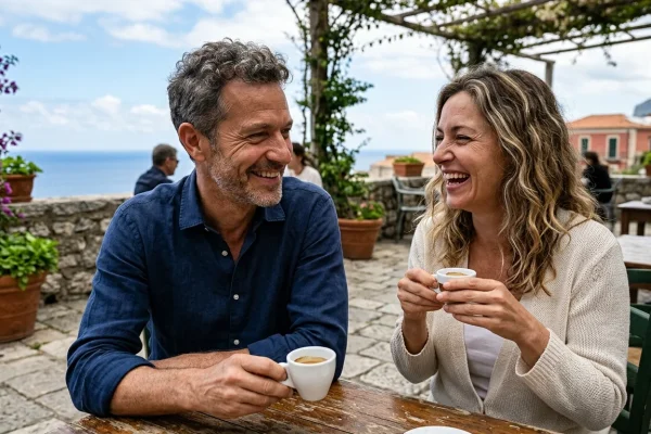 Francesca Barra e Claudio Santamaria sorridenti a un evento pubblico