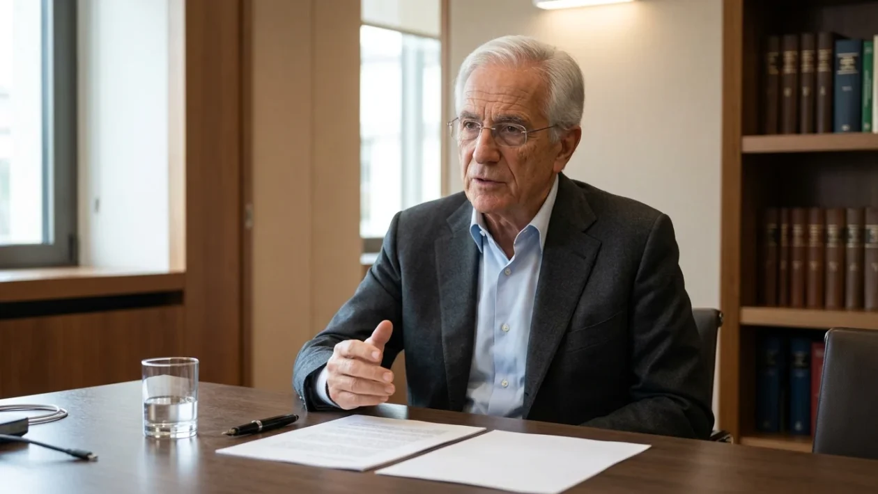 Franco Bernabè durante un intervento pubblico di analisi strategica