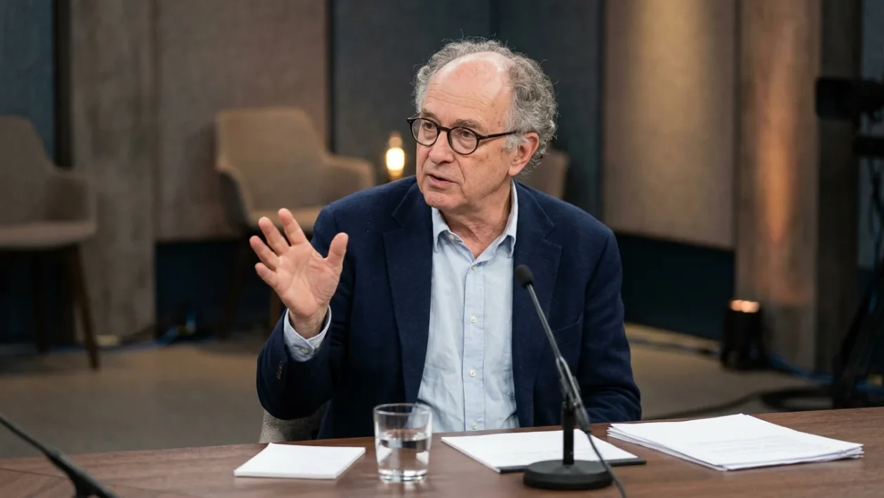 Il giornalista e saggista Gad Lerner durante un incontro pubblico