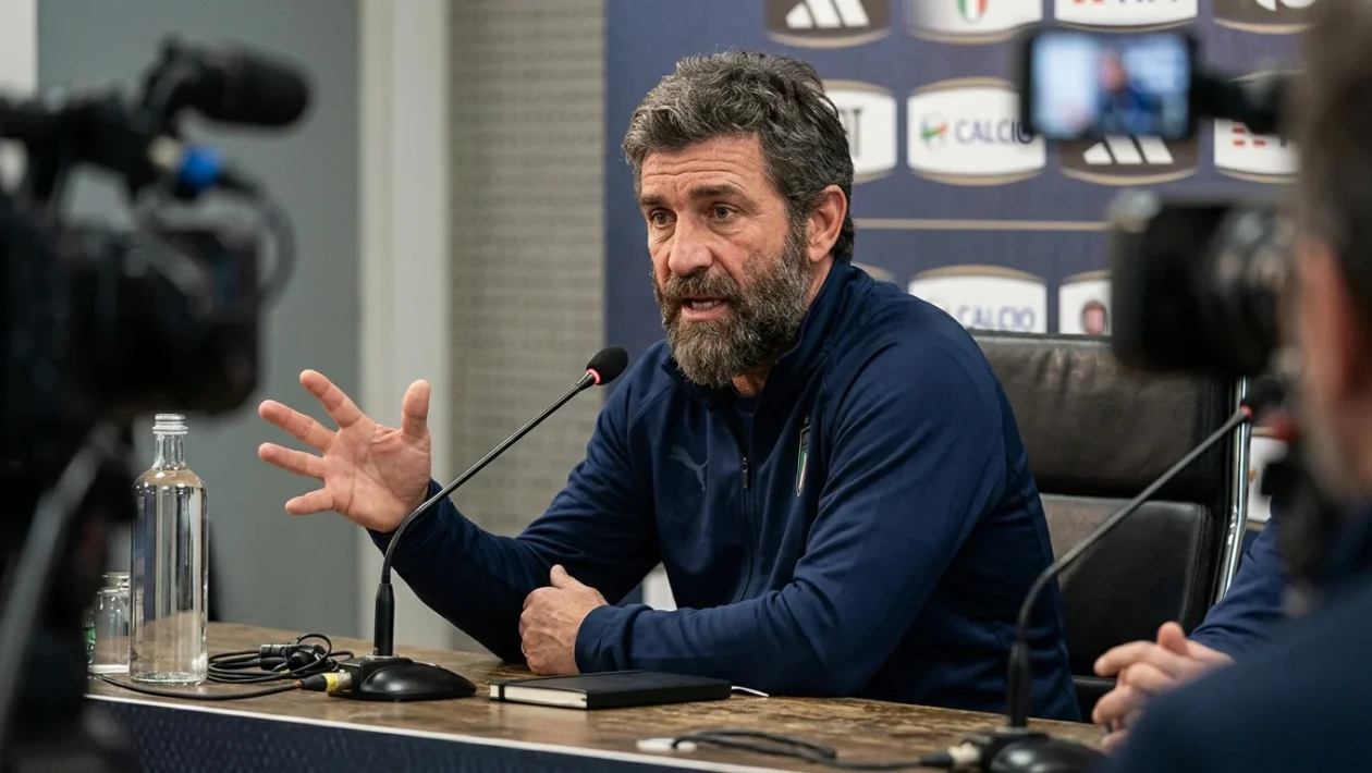 Gennaro Gattuso alla guida tecnica della Lazio durante una conferenza stampa