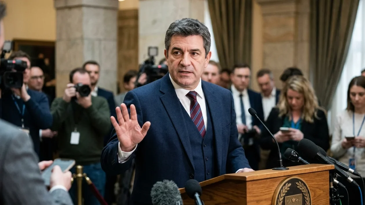 Giuseppe Conte durante una conferenza stampa sulle questioni di politica estera