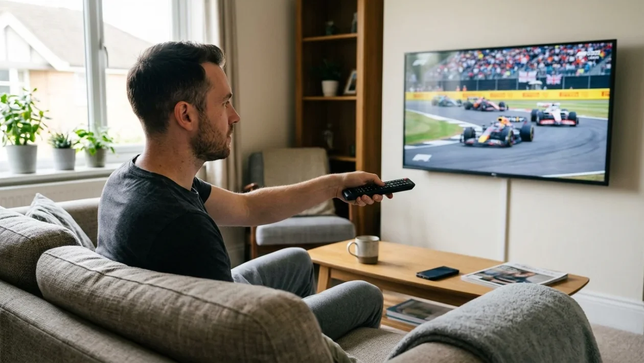 Monoposto di Formula 1 in azione sul tracciato cittadino del MadRing a Madrid