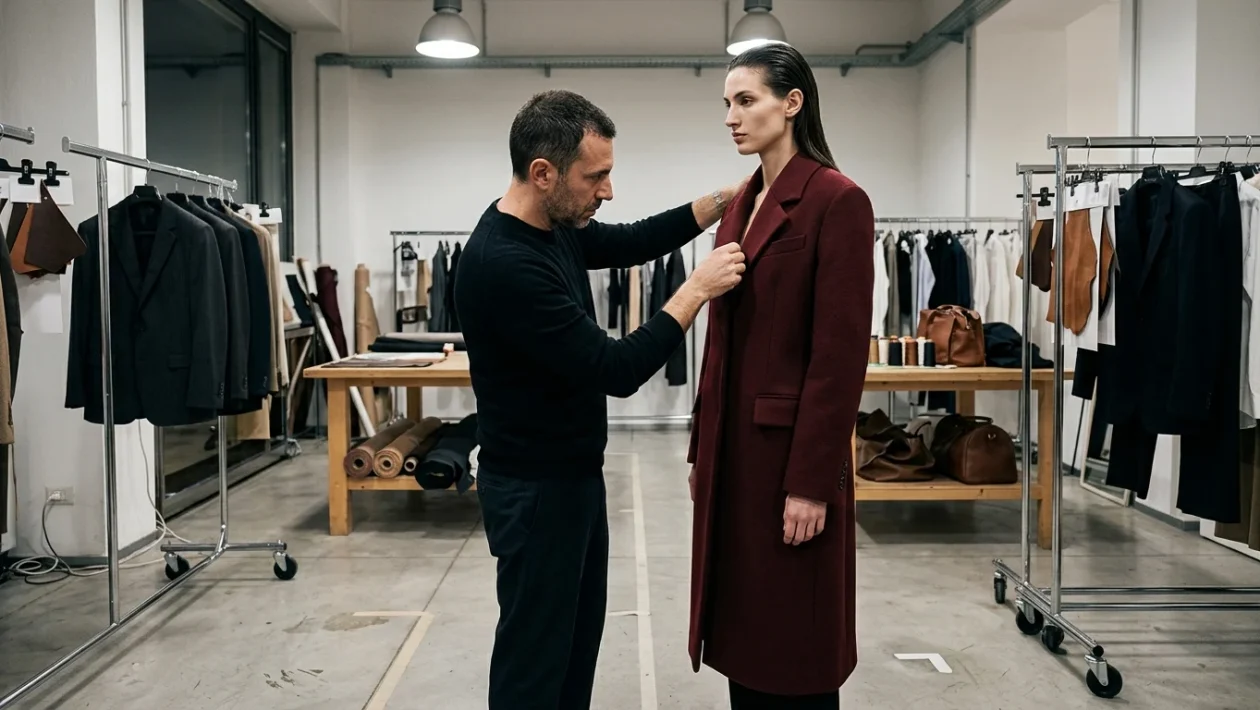 Dettaglio sartoriale durante una sfilata Gucci firmata da Sabato De Sarno