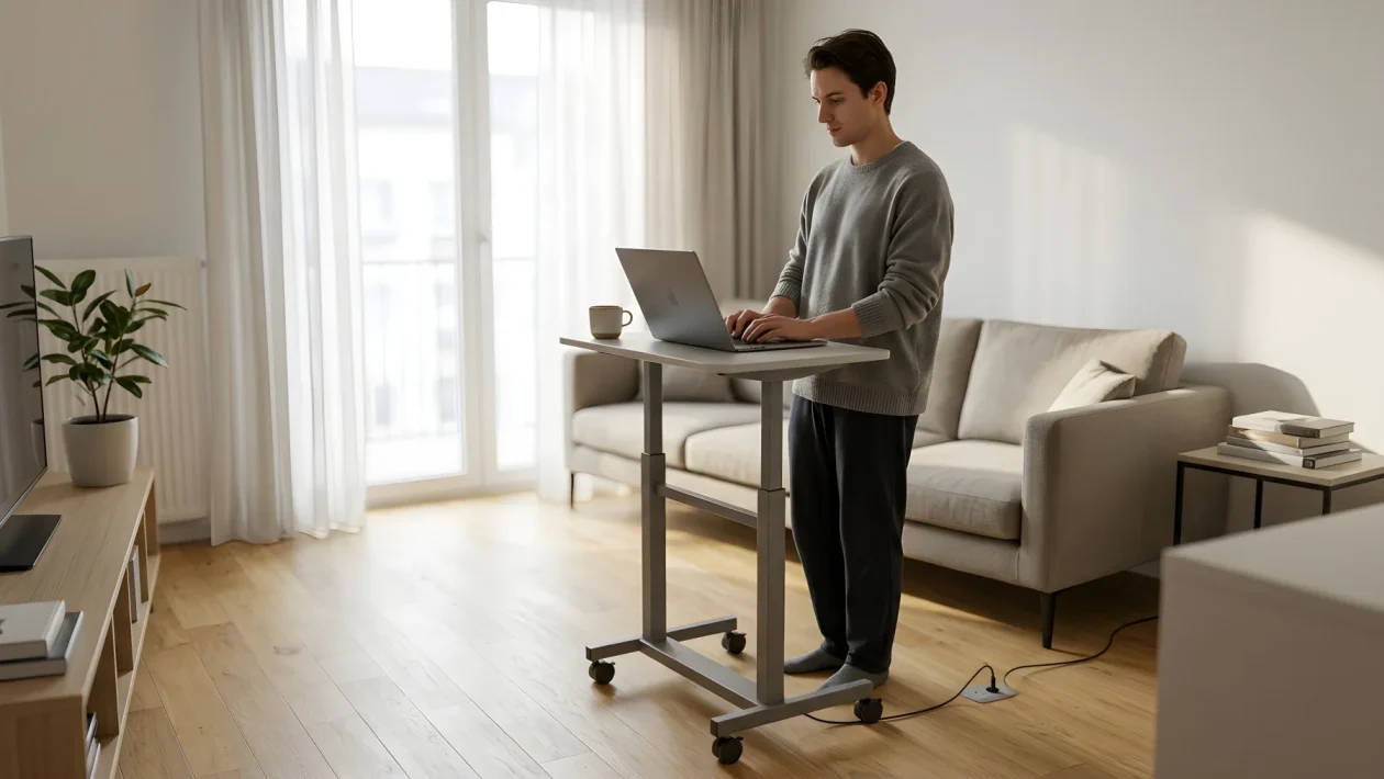 Una postazione flessibile per lavorare da casa