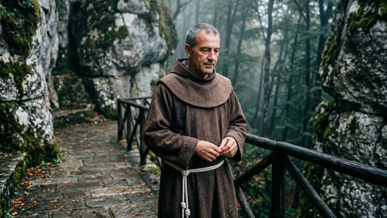 Il santuario della Verna immerso nei boschi dell'Appennino toscano