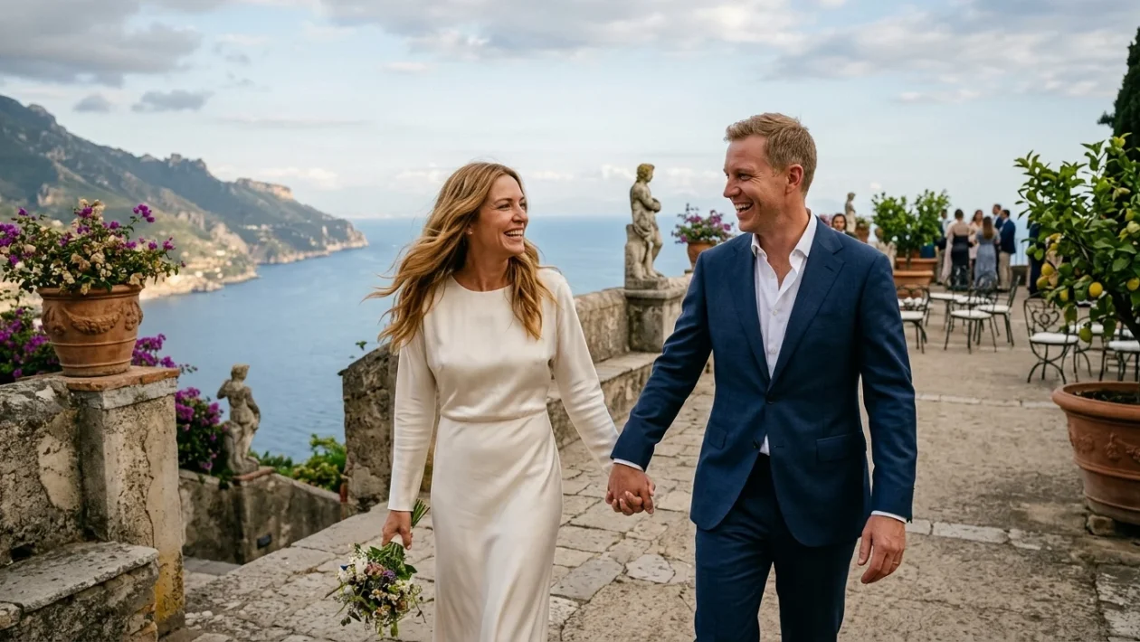 Veduta panoramica di Villa Cimbrone a Ravello sulla Costiera Amalfitana