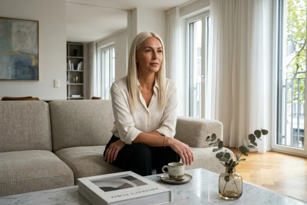 Primo piano televisivo di Ilary Blasi durante una produzione documentaristica