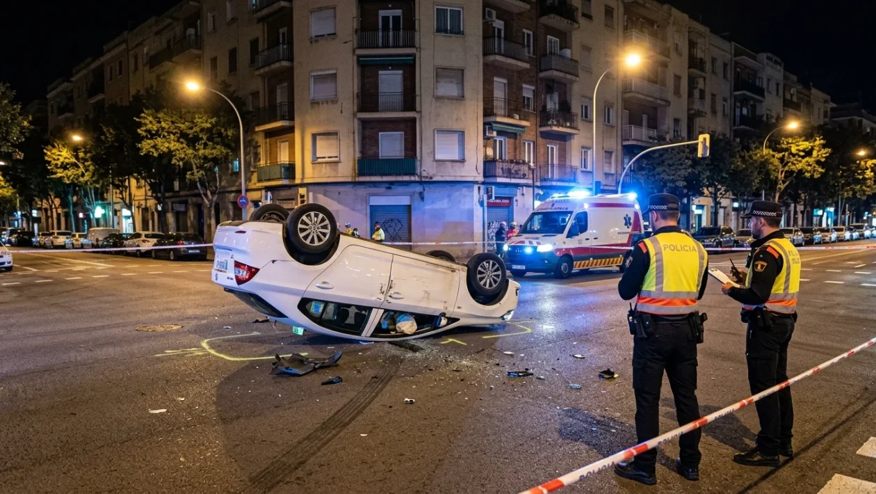 Intervento dei soccorsi e della Polizia locale per incidente stradale urbano