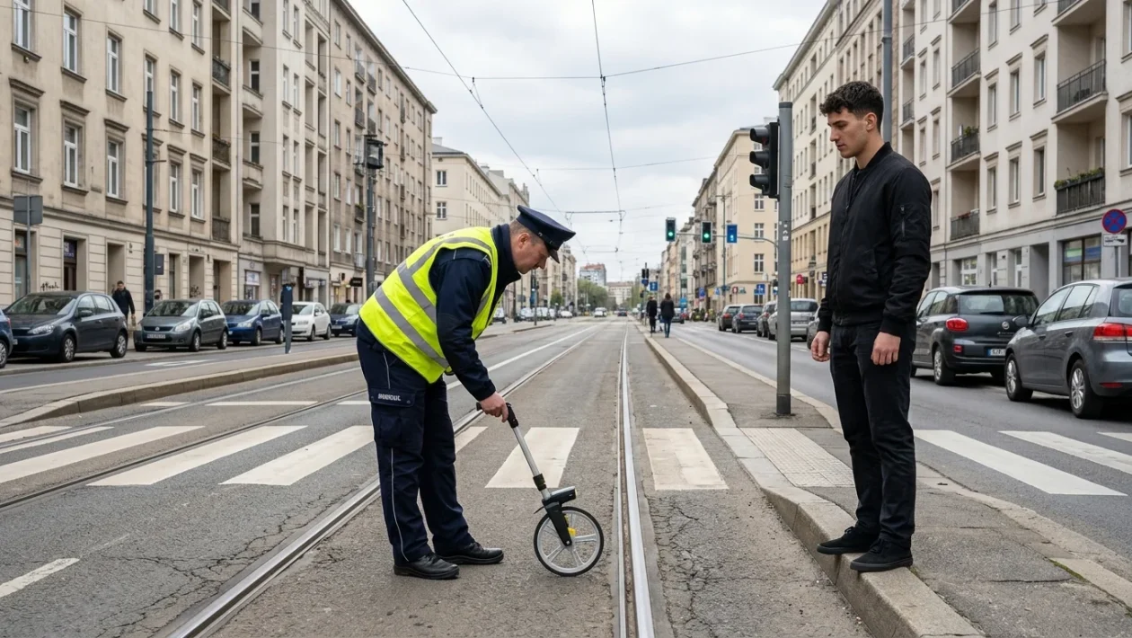 Panoramica del traffico e dei rilievi stradali su un'arteria urbana a Milano