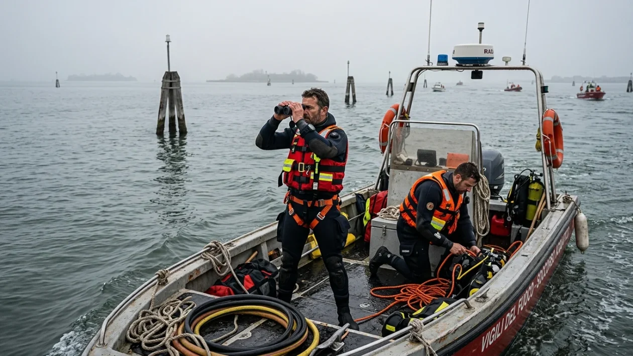 Imbarcazioni nella Laguna di Venezia