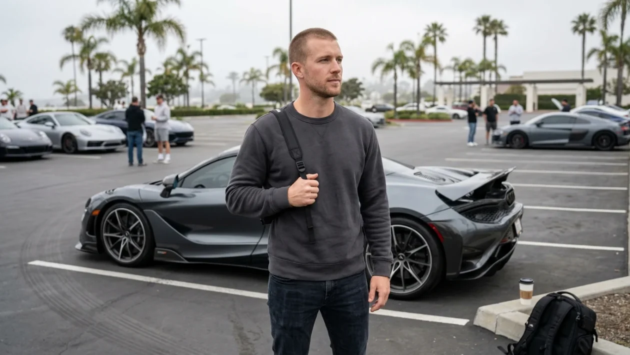 McLaren incidentata dopo un impatto ad alta velocità