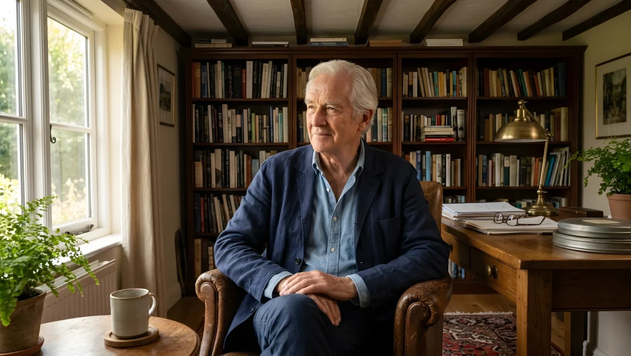 Jeremy Thomas nel suo cottage nella campagna inglese a nord ovest di Londra