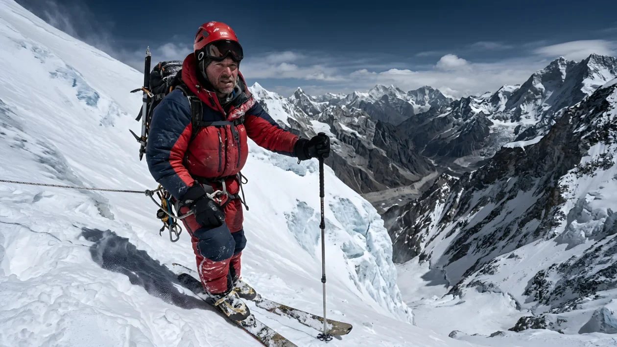 Jim Morrison scala la parete Nord dell'Everest con gli sci