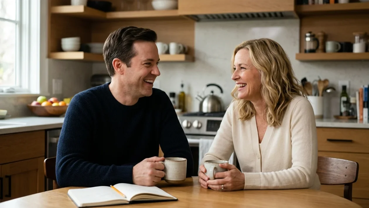 Il conduttore televisivo Jimmy Fallon insieme alla moglie Nancy Juvonen