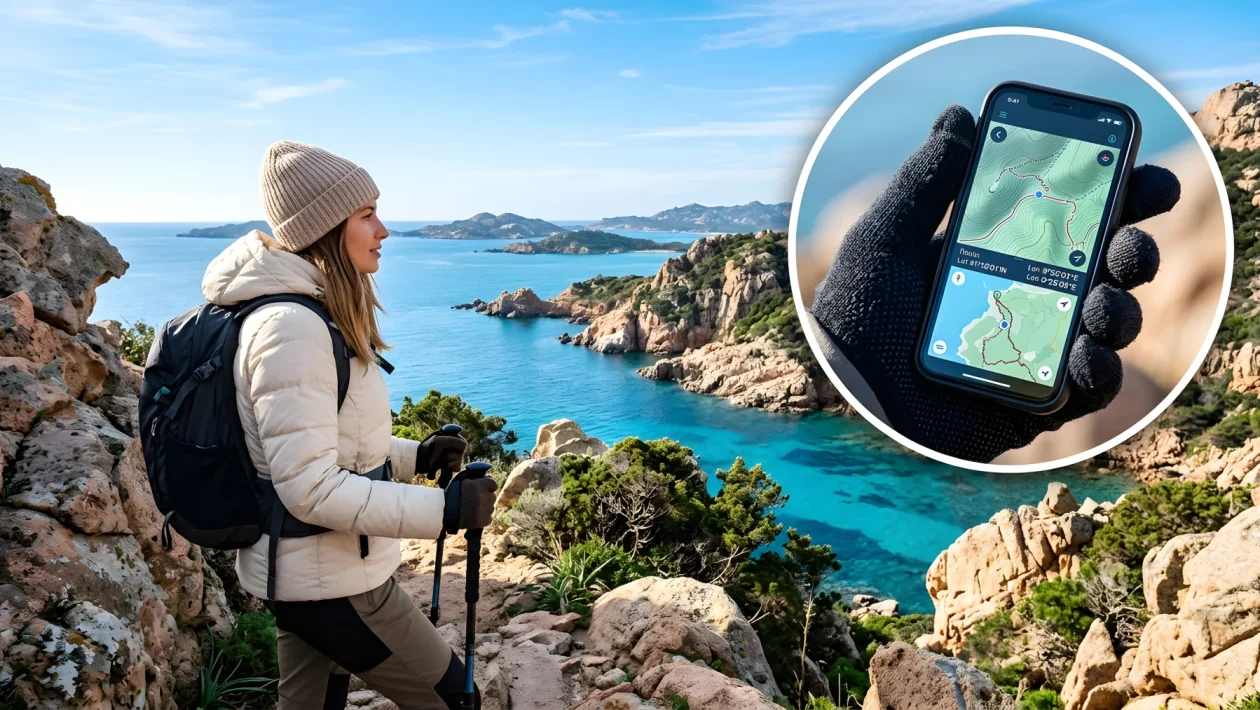 Veduta panoramica dell'arcipelago de La Maddalena e della costa