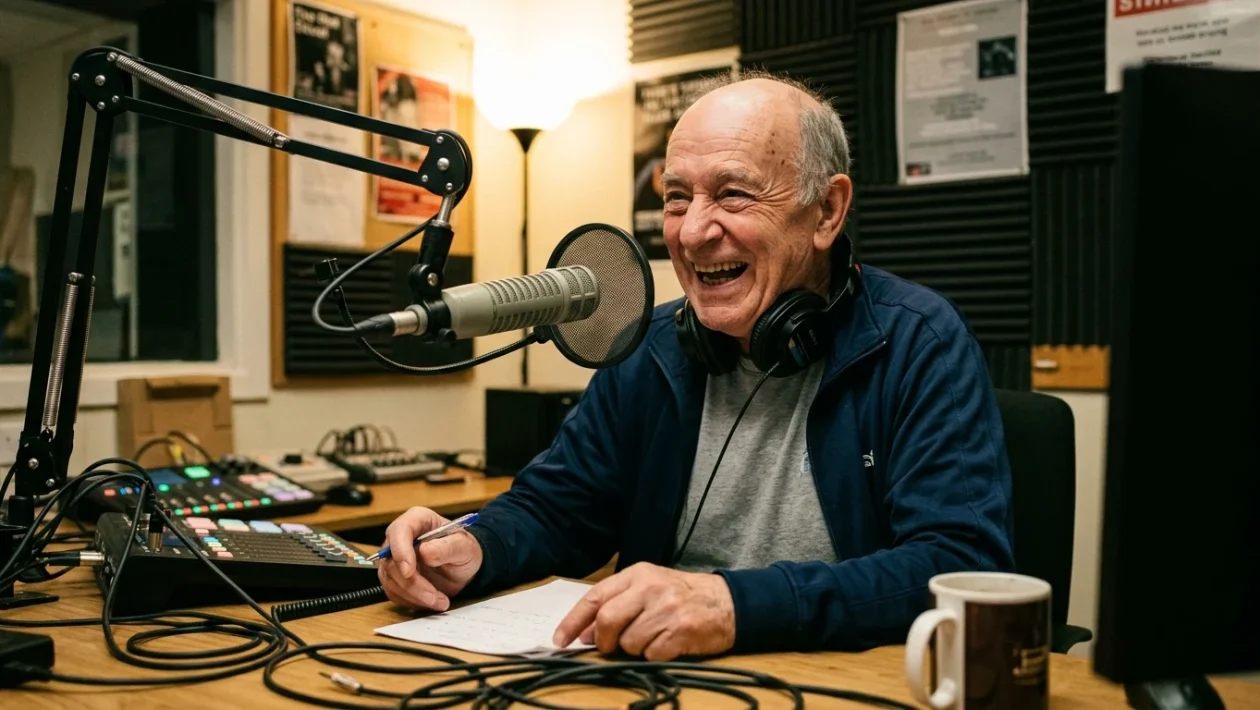 Leone Di Lernia microfono radiofonico e musica dance