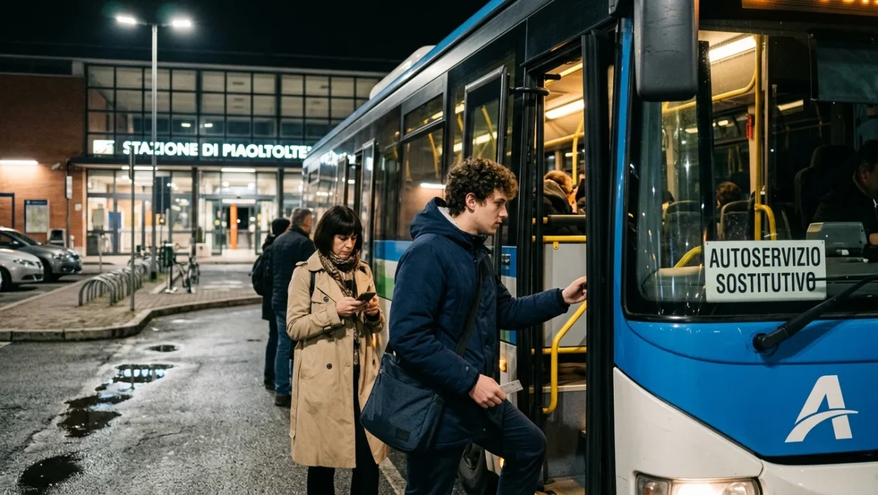 Treno suburbano della linea S5 fermo in stazione