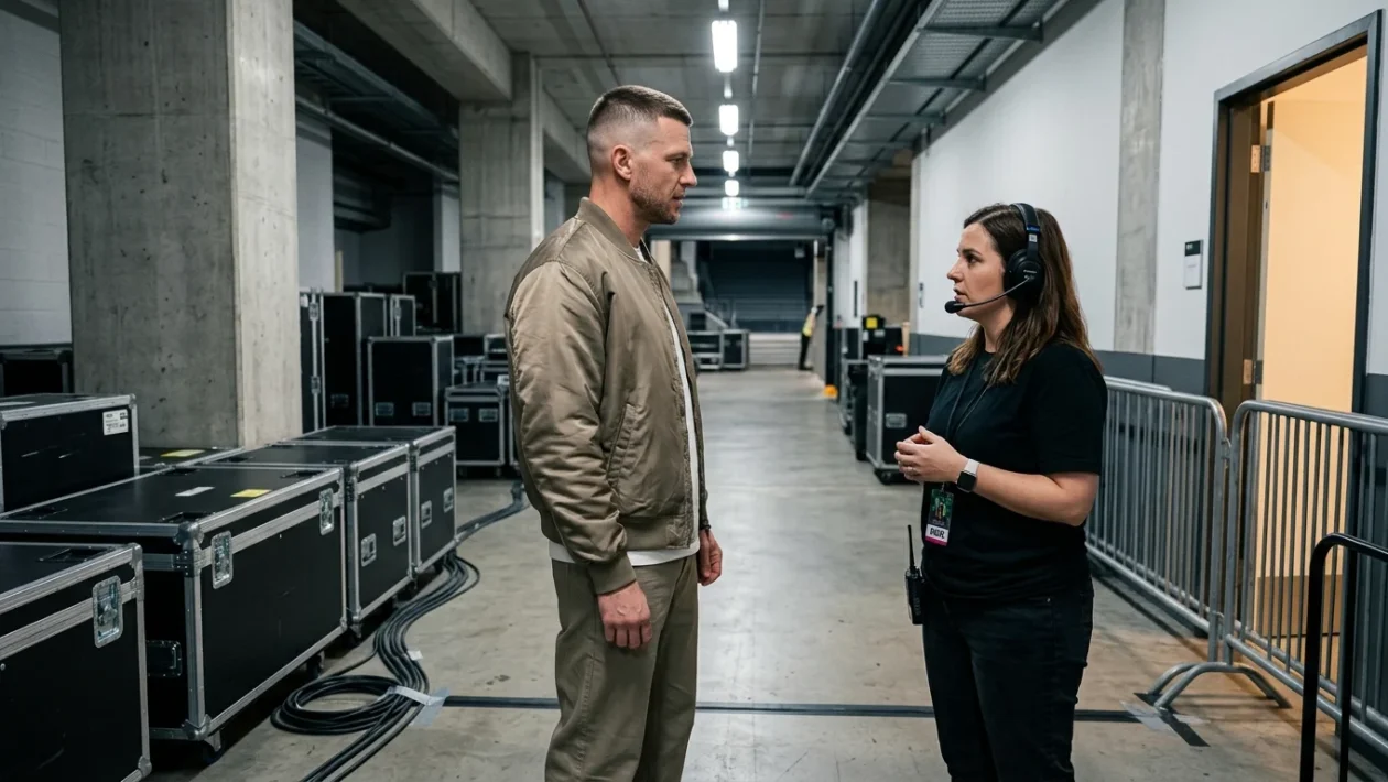 Macklemore durante un'esibizione dal vivo sul palco