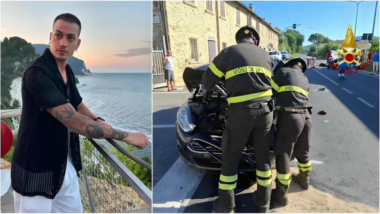 Magione, scontro mortale sulla SR 599 tra due auto e una moto: muore il dj 40enne Samuele Pistellini