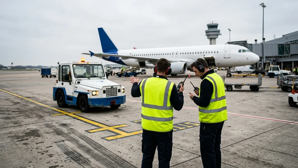 Aereo di linea Boeing 757 fermo sulla pista di un aeroporto