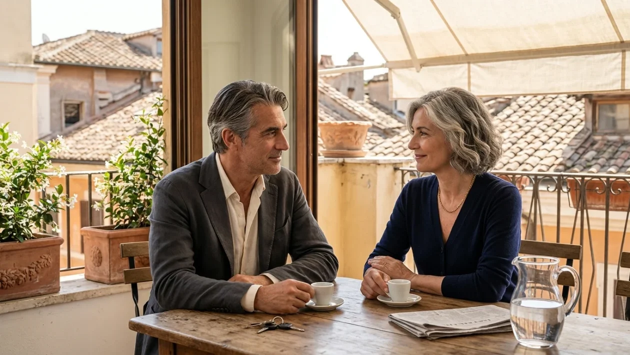 Marcello Mastroianni e Flora Carabella