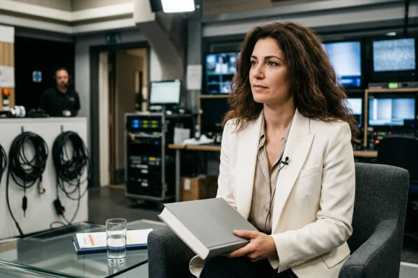 Maria Rosaria Boccia durante un intervento televisivo