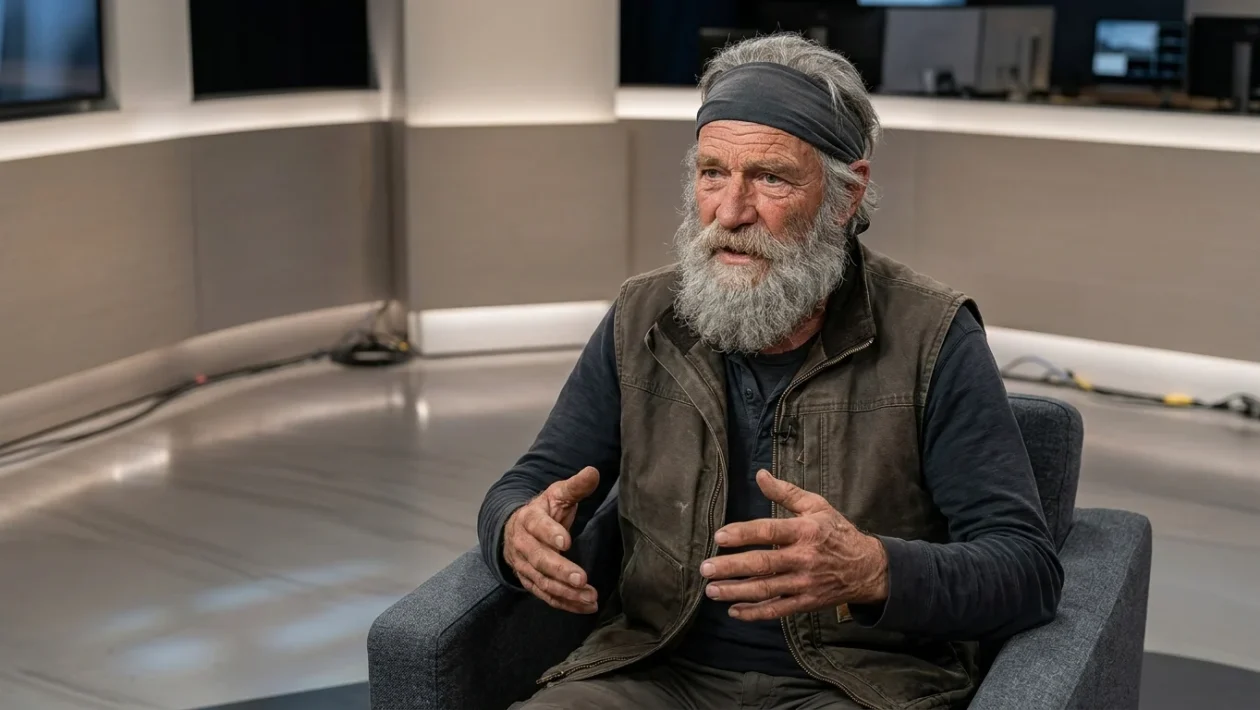 Mauro Corona ospite nello studio televisivo di Verissimo