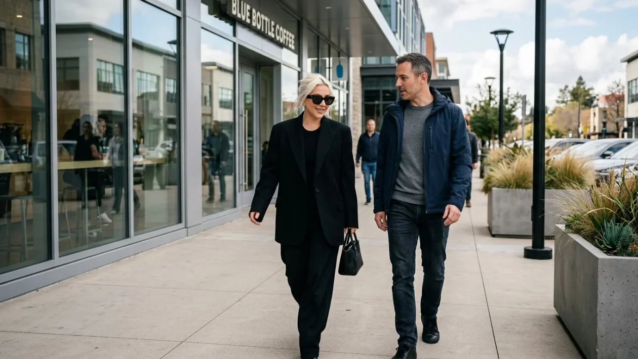 Michael Polansky e Lady Gaga durante un evento pubblico
