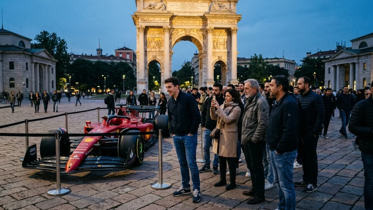 Monoposto di Formula 1 ed eventi culturali a Milano