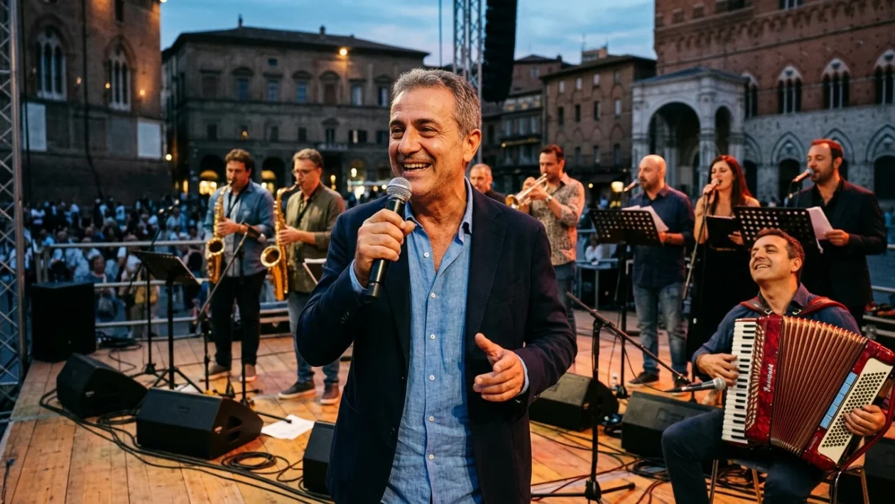 Mirko Casadei sul palco