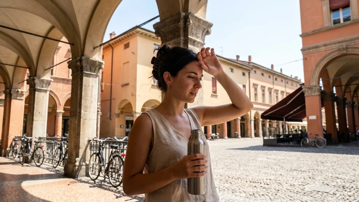 Grafico con le temperature dell'estate 2026 a Modena