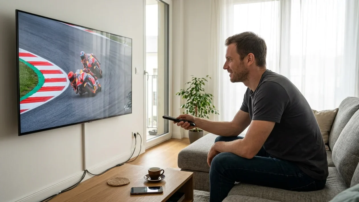 Piloti MotoGP schierati sulla griglia di partenza del circuito del Red Bull Ring in Austria