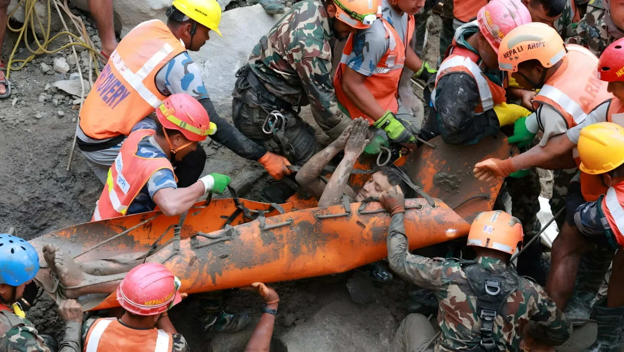 Nepal, estratti vivi 2 operai dal tunnel Trishuli-3 dopo l'alluvione da 1.280 morti