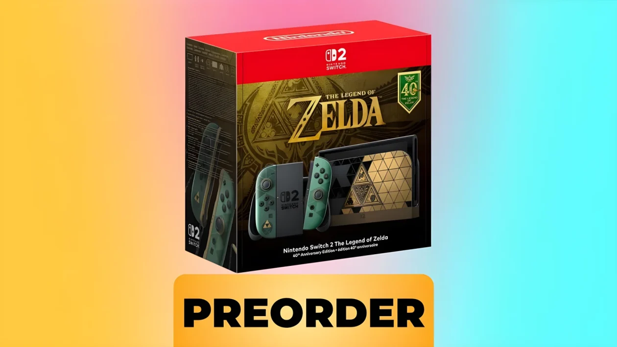 Nintendo Switch 2: su Amazon compare l'edizione speciale per i 40 anni di Zelda a 529€