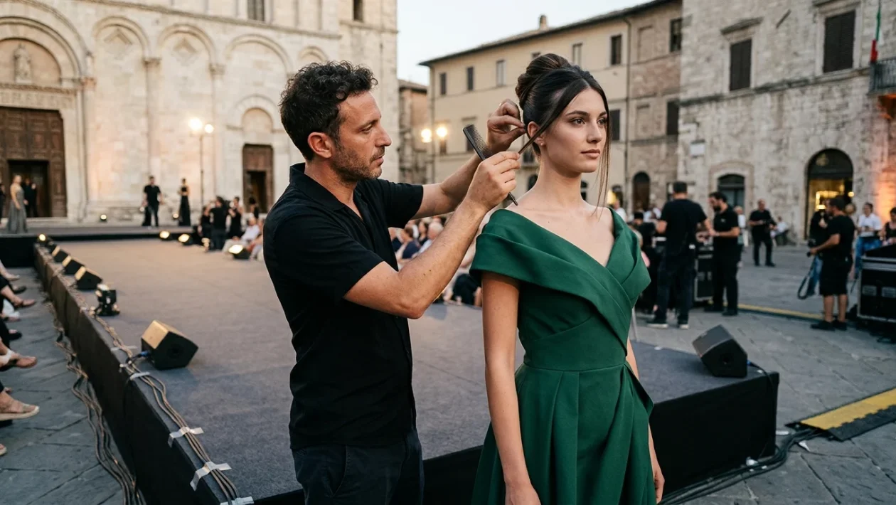 Piazza Plebiscito a Lanciano allestita per gli eventi delle Feste di Settembre