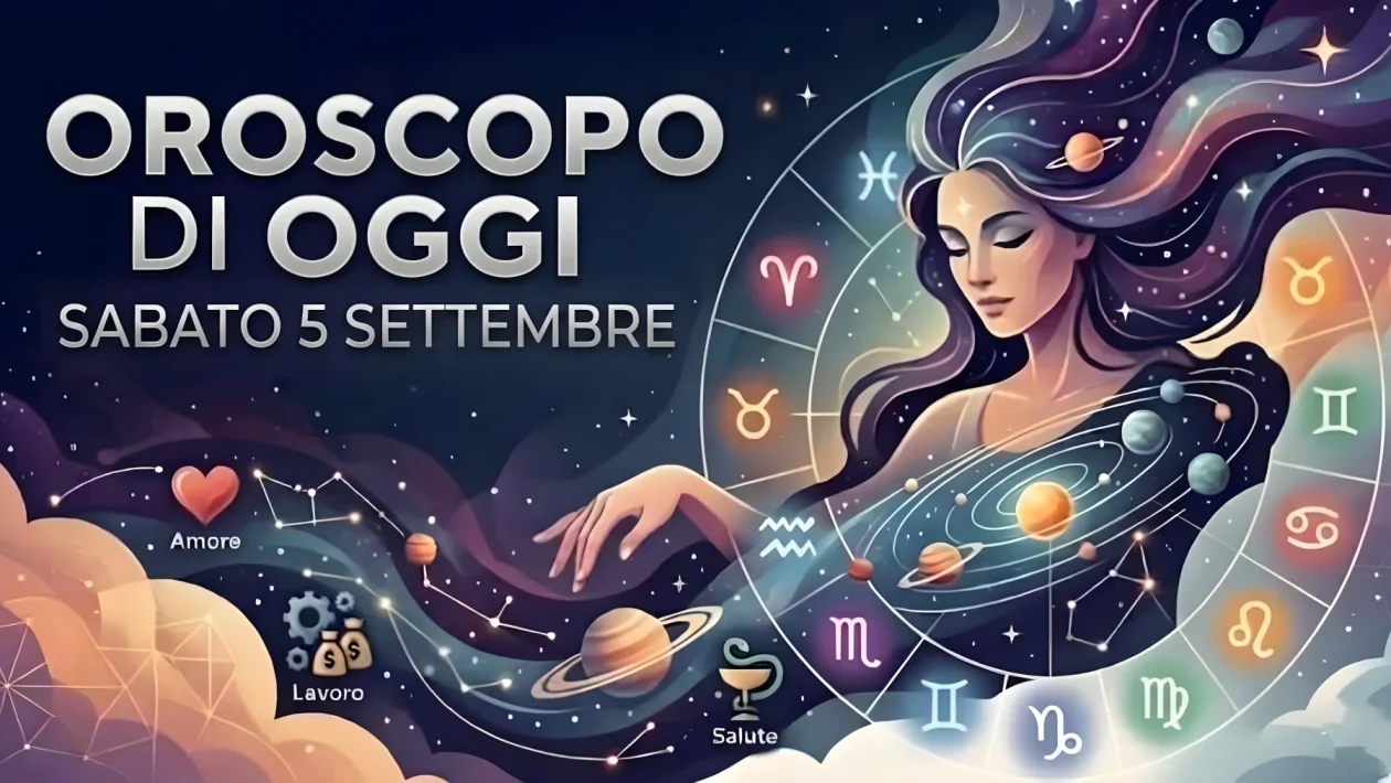Oroscopo di sabato 5 settembre 2026: indicazioni per i 12 segni tra lavoro e relazioni