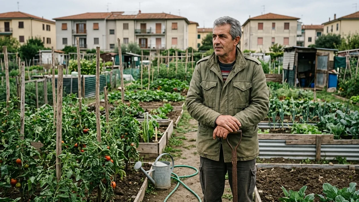 Area degli orti urbani di via Goito a Livorno