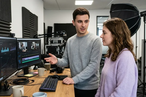 Logo e contenuti video del duo Me contro Te su schermo digitale
