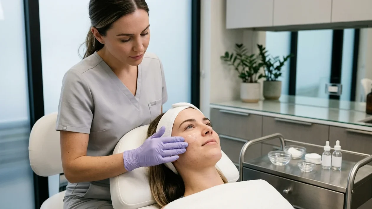 Trattamento estetico viso peeling PRX per la pelle