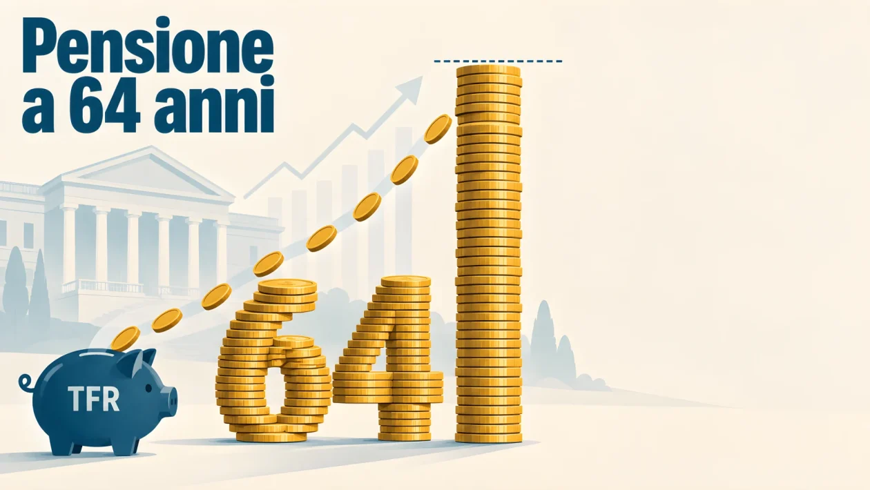Pensioni a 64 anni e assegni minimi a 1.000 euro: l'analisi sui costi reali che fa tremare i conti