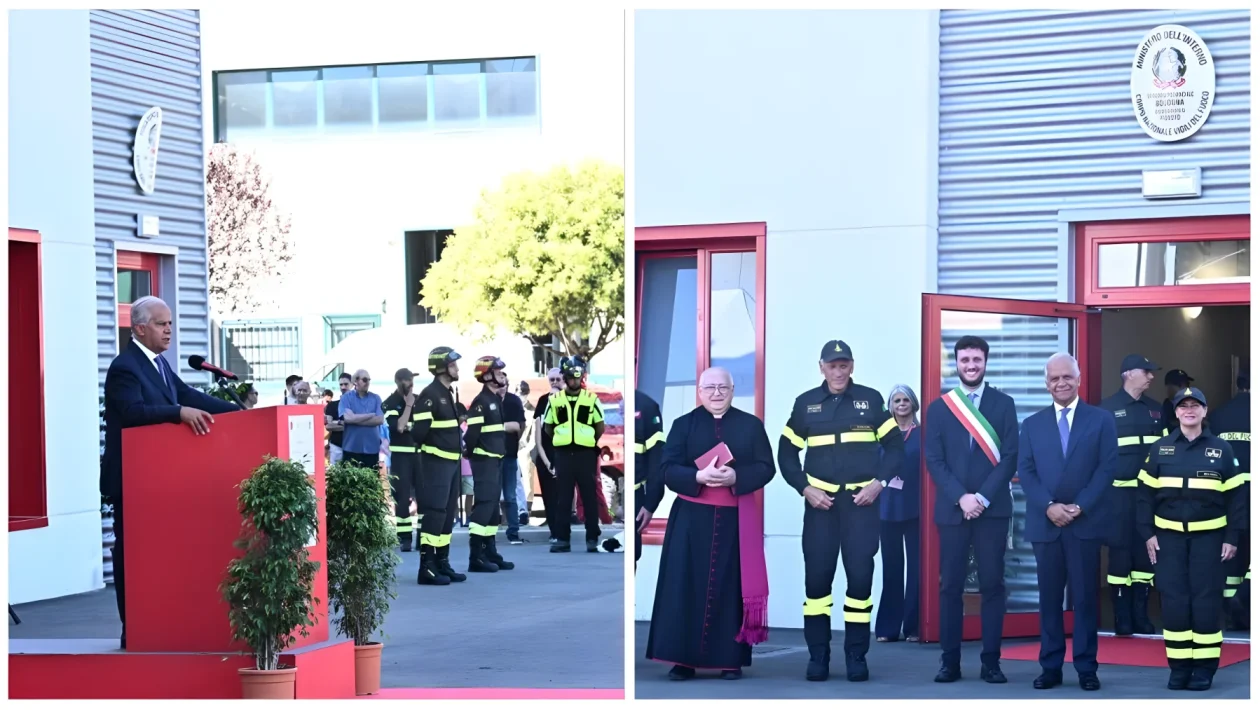Pianoro, nuova caserma dei vigili del fuoco da 2,4 milioni: Piantedosi annuncia 3.000 assunzioni
