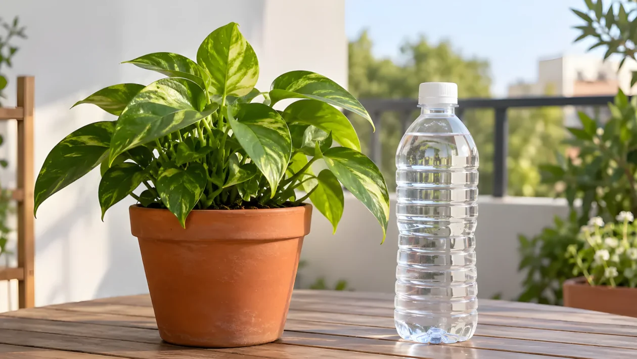 Piante idratate anche fuori casa: il trucco della bottiglia di plastica