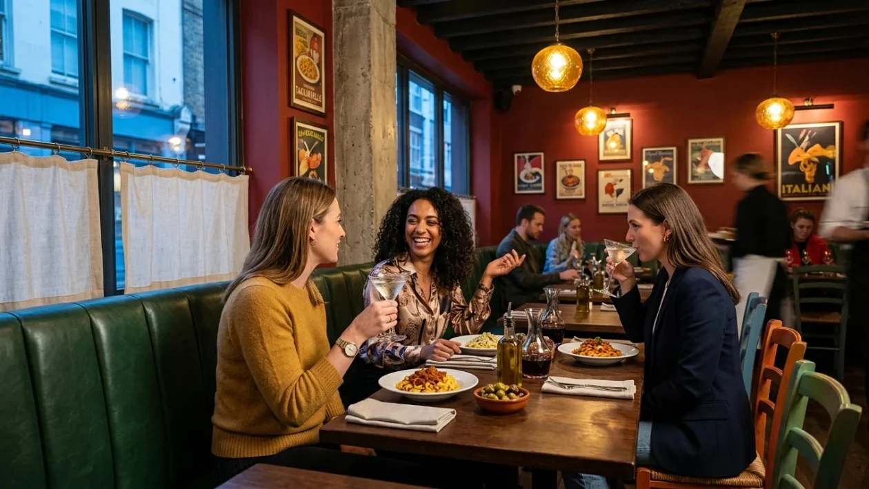 Interni del ristorante Piccolo Morini a Soho New York