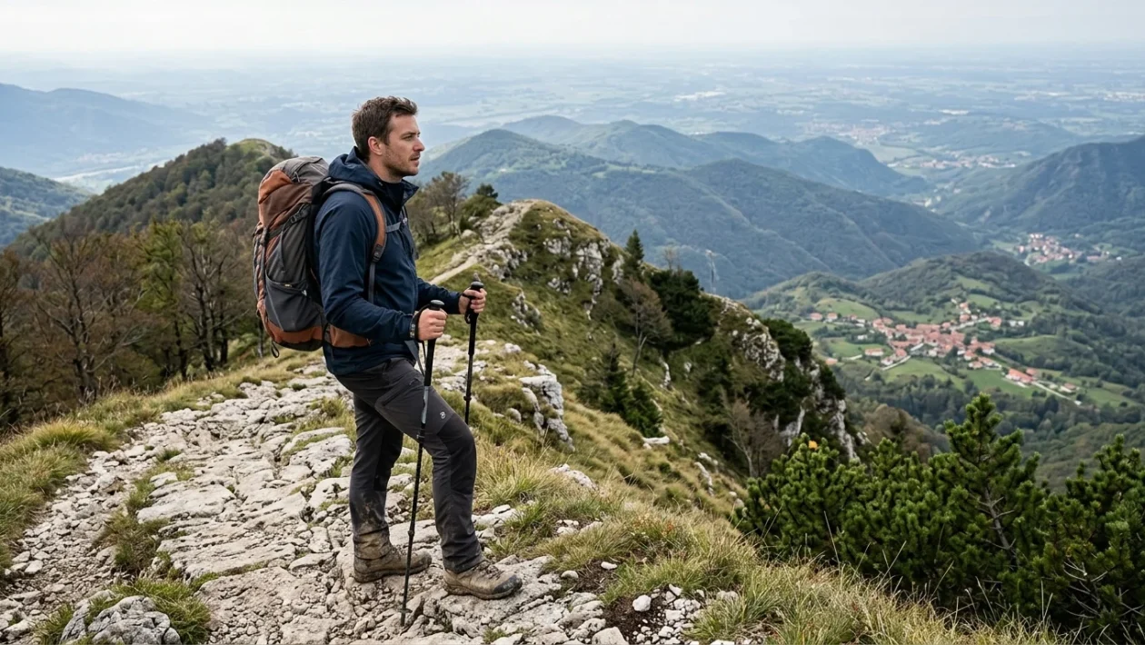 Panorama naturalistico dei sentieri montani attorno a Pieve del Grappa