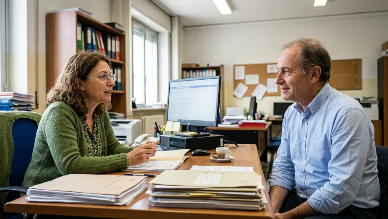 Personale docente e ATA riunito a scuola per consultare la nuova tutela sanitaria integrativa