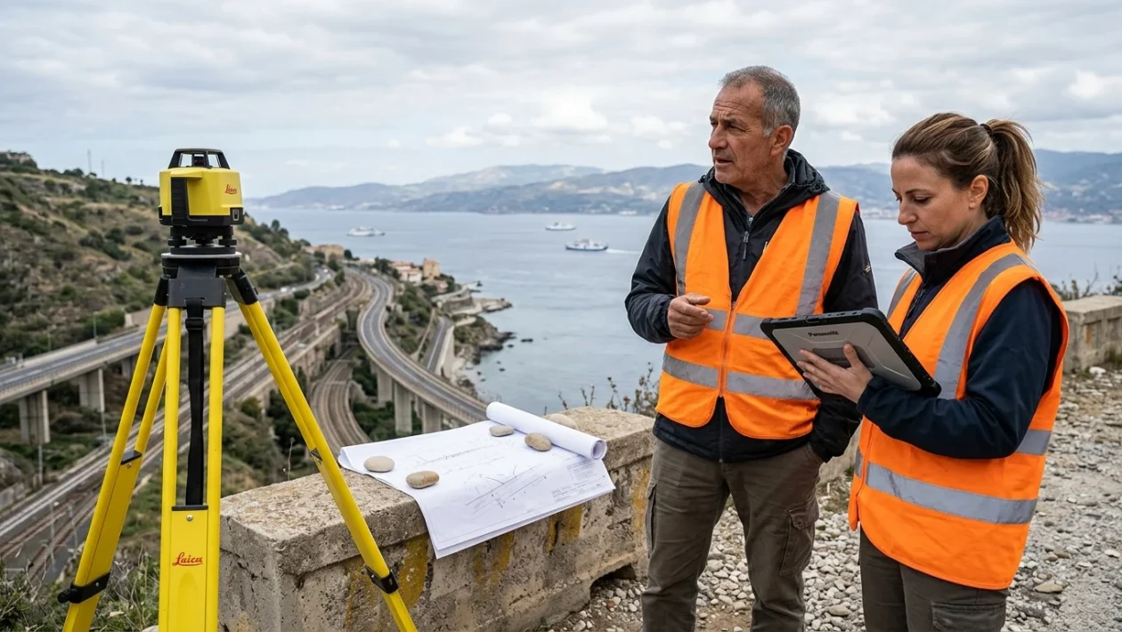 Rendering del progetto del ponte a campata unica sullo Stretto di Messina